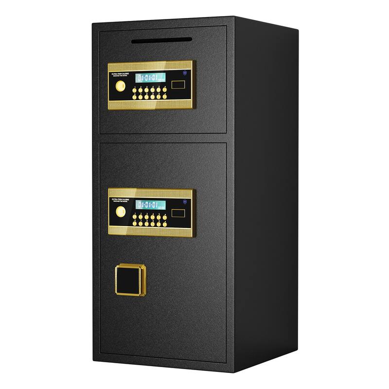 Digital Security Safe with Fireproof and Waterproof Bag,6.5 Cubic Feet Safe Box with Hidden Code Function for Home,Office