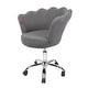 preview thumbnail 29 of 27, VANITII Accent Chair Swivel Vanity Chair Office Desk Chair With Wheels Modern Height Adjustable Pink/Grey/White