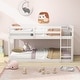 preview thumbnail 17 of 29, Modern Twin Size Bunk Bed with Ladder and Safety Guardrails