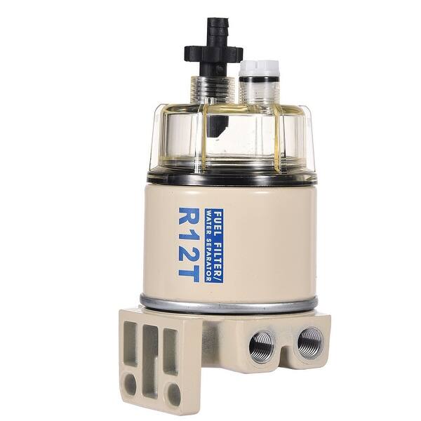 R12T Fuel Filter Water Separator Complete Kit - Marine SPIN-ON R12T Filter Replaces S3240 120AT NPT ZG1/4-19 Fit 3/8 Inch NPT Ou | AE