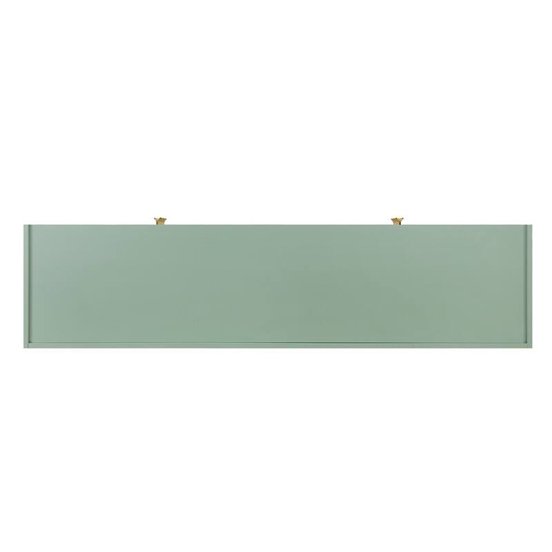 4-Door Cabinet with Aluminum Handles & Adjustable Shelves for Study Room & Office Storage Solutions