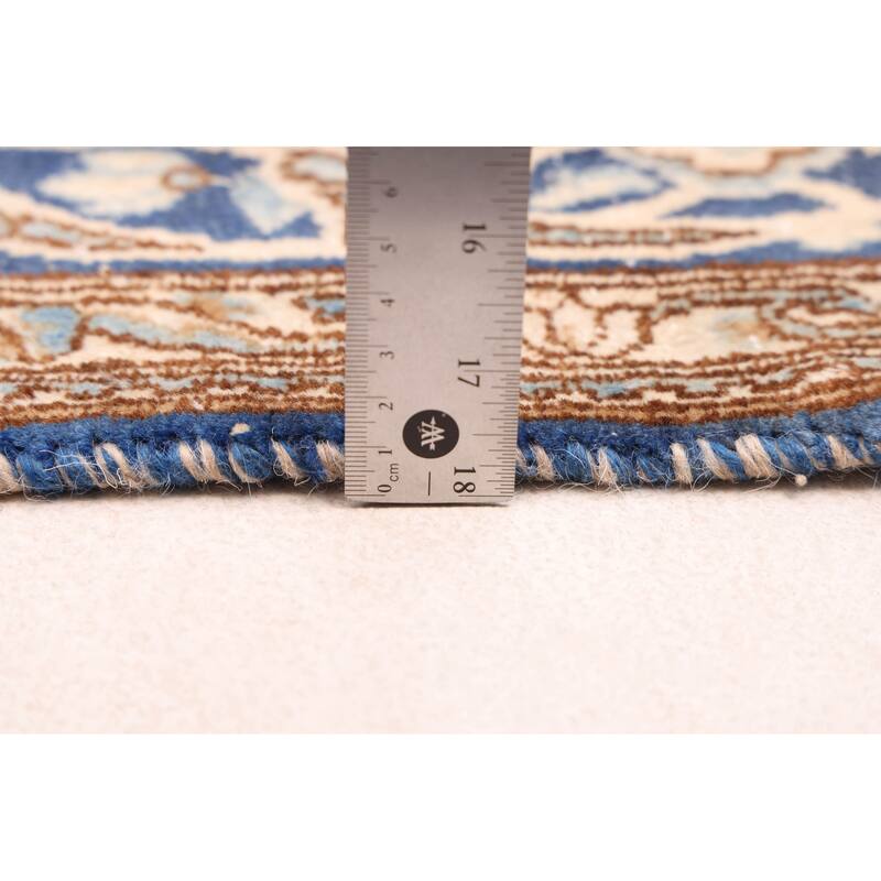 ECARPETGALLERY Hand-knotted Antalya Vintage Navy Wool Rug - 6'9 x 10'1