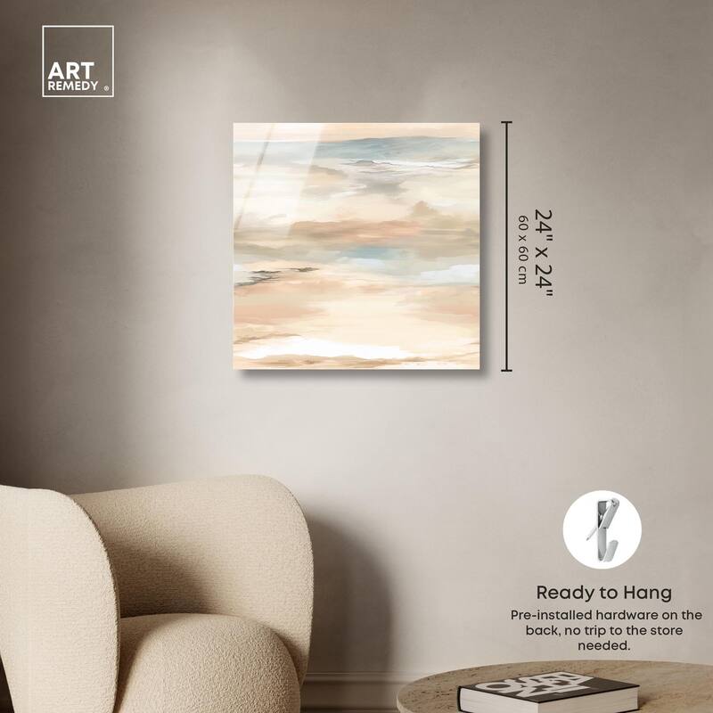 Roseate Skyfall I Acrylic by Art Remedy, Ready to Hang