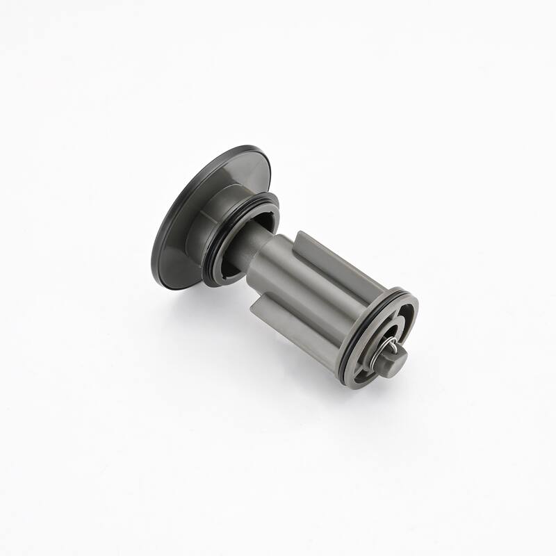 Modern Single Handle Bathroom Sink Faucet with Deck Plate and Drain Assembly, Fingerprint Resistant, Single Hole