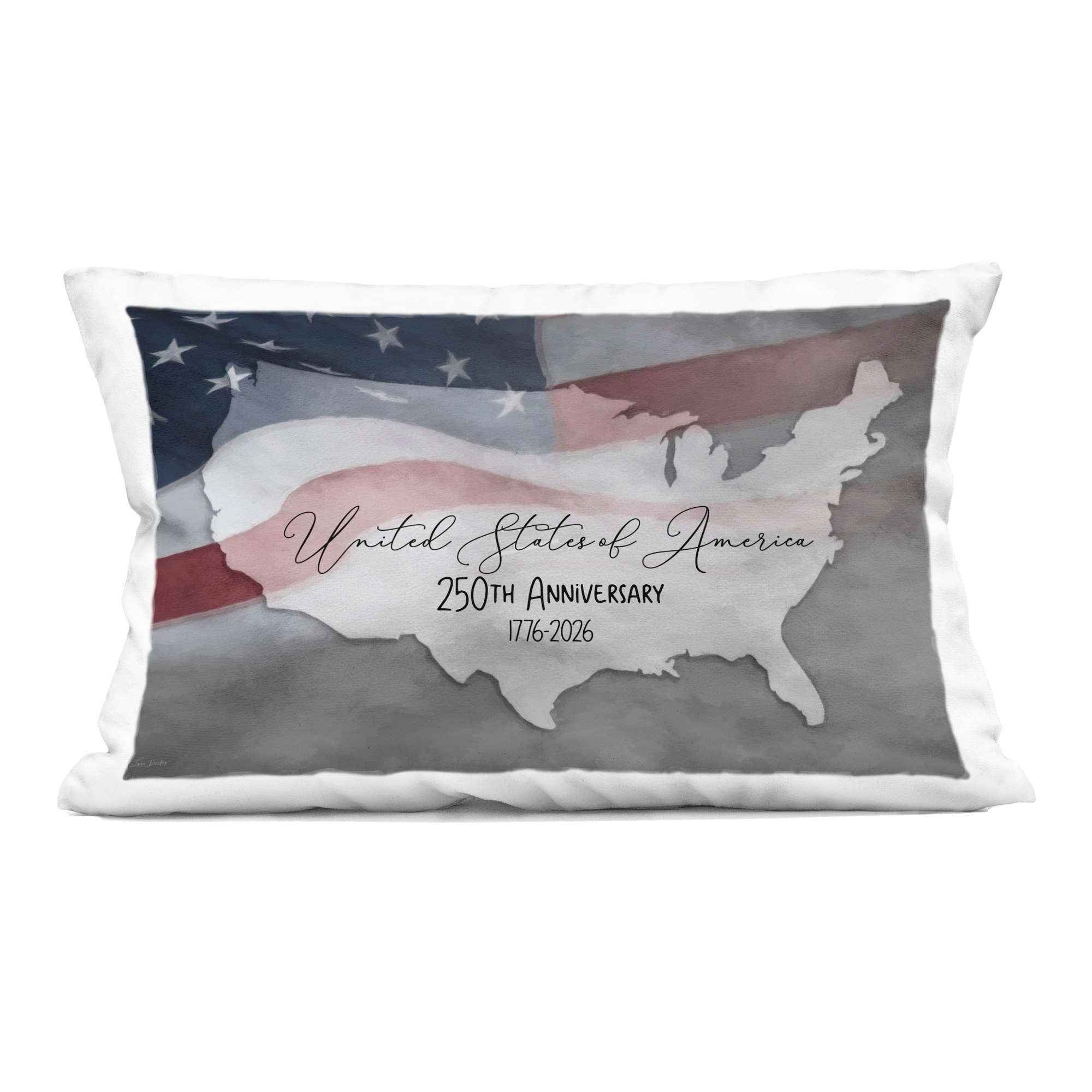 Stupell USA 250th Anniversary Decorative Printed Throw Pillow Design by Lori Deiter