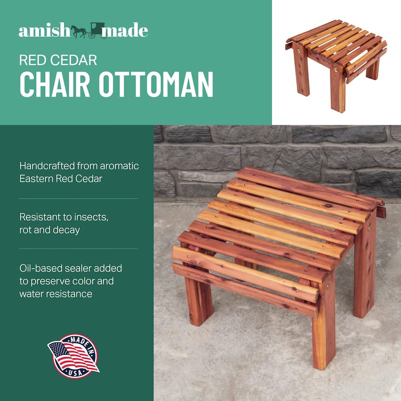 American Furniture Classics Model MM111 CEDAR Stationary Ottoman