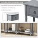 Console Table for Entryway with Drawers Long Shelf Rectangular ...