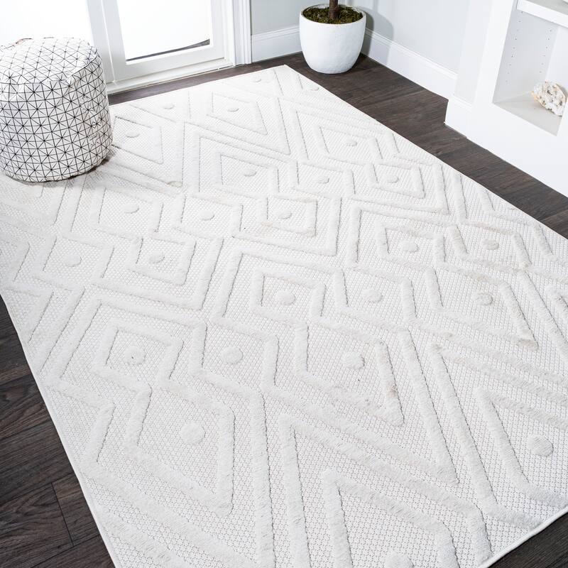 JONATHAN Y Salines Moroccan Diamond Indoor/Outdoor Area Rug