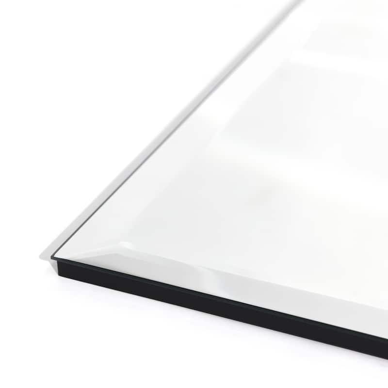Frameless Beveled Prism Wall Mirror - Clear