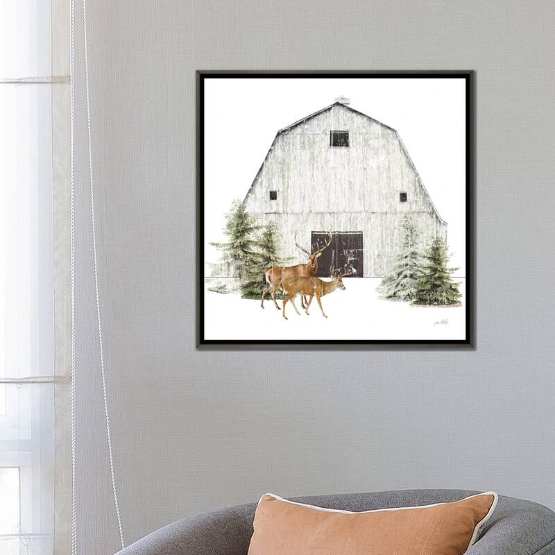 iCanvas "Wooded Holiday VI" by Katie Pertiet Framed
