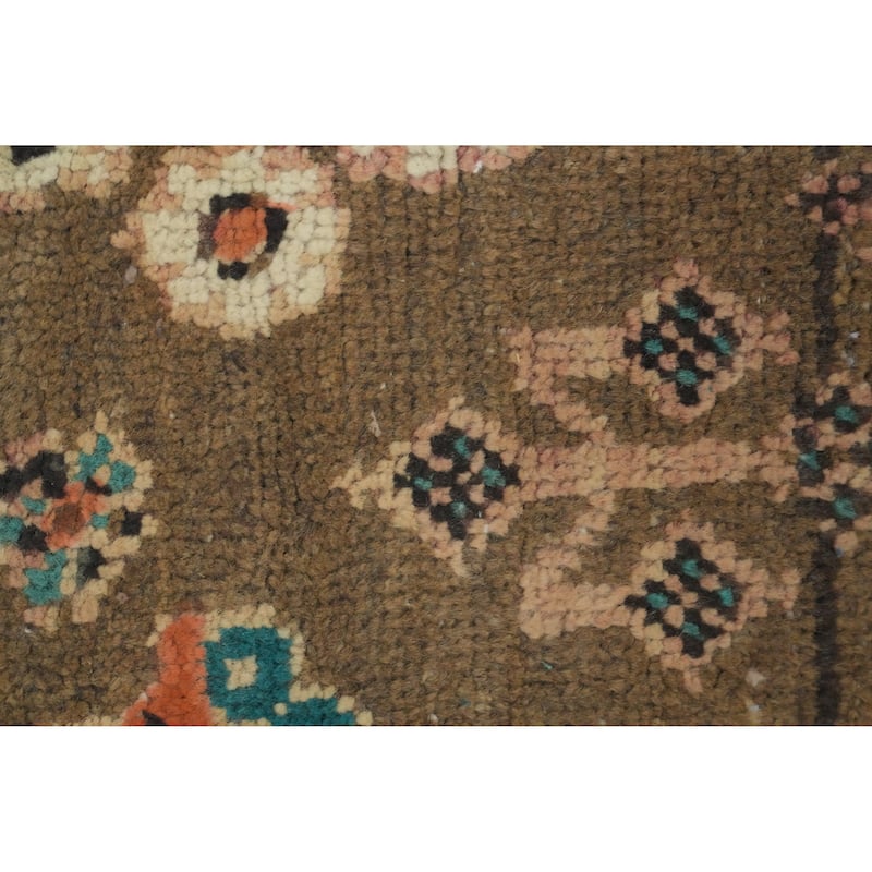 Hand Knotted Oriental 100% Wool Carpet Traditional Medallion Oranges & Rust Joshaghan Area Rug - 6' 8'' X 4' 2''