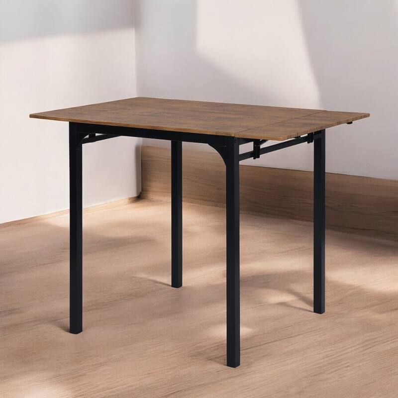5-Piece Counter Height Drop Leaf Dining Table Set with 4 Chairs, Space-Saving Kitchen Table for Small Spaces and Dining Room