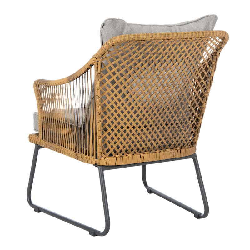 SAFAVIEH Outdoor Rihanna 3-Piece Lounge Set - 19Wx19Dx19H