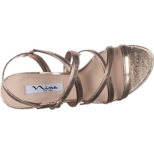 nina genaya strappy evening sandals