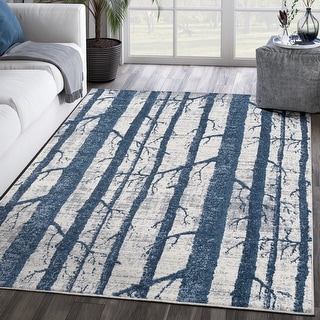 Abani Rugs MIST Blue Trees Area Rug - Bed Bath & Beyond - 36903391