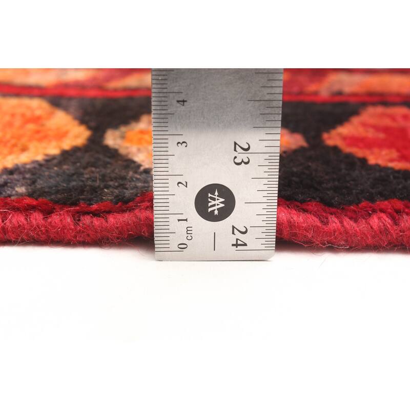 ECARPETGALLERY Hand-knotted Melis Vintage Red Wool Rug - 4'2 x 6'6