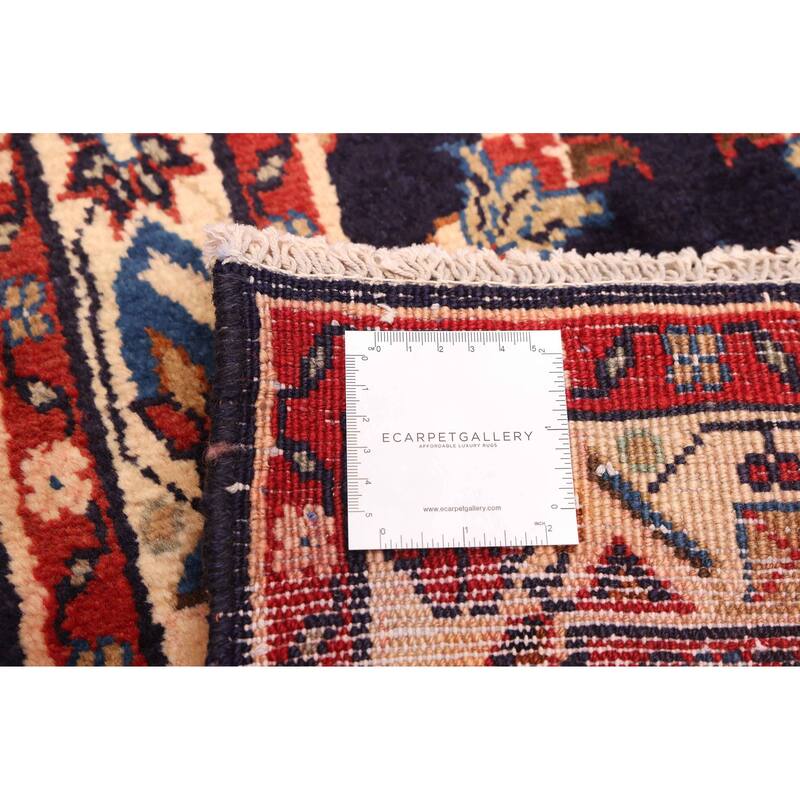 ECARPETGALLERY Hand-knotted Anadol Dark Navy Wool Rug - 2'7 x 11'0