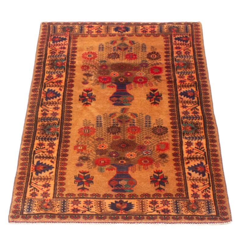 Teimani Brown Rug 2'11" x 5'1" - 2'11 x 5'1