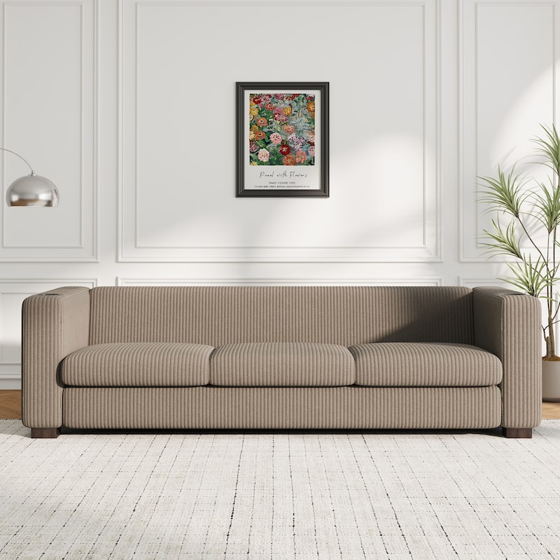 Christopher Knight Home- Dillan Polyester 80-Inch 3 Seater Sofa