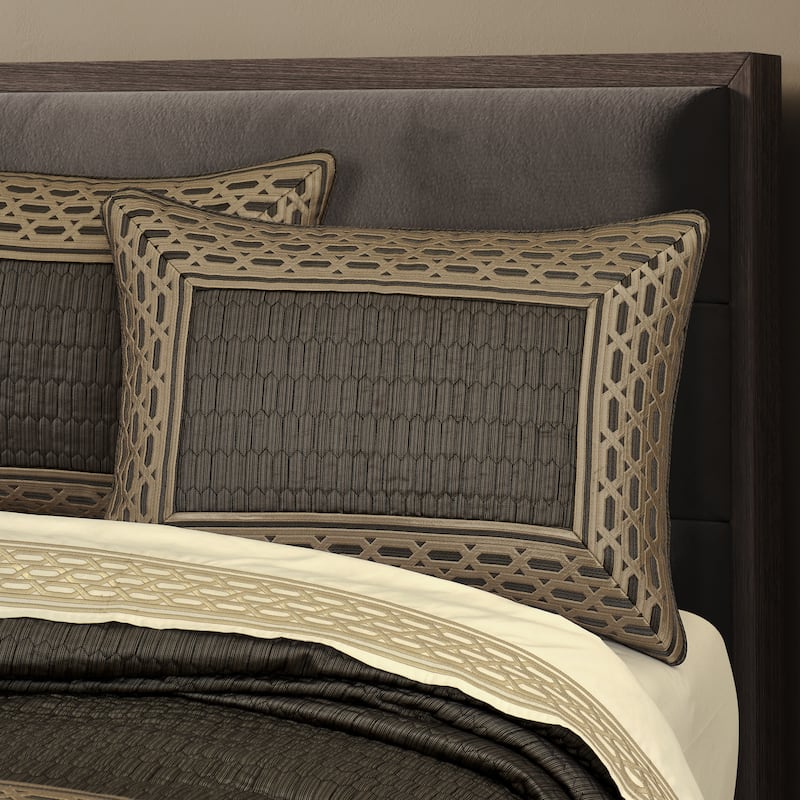 J. Queen New York Metropolitan Bronze Comforter Set - King - 3 Piece