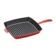 preview thumbnail 3 of 34, STAUB Cast Iron 12-inch Square Grill Pan Cherry