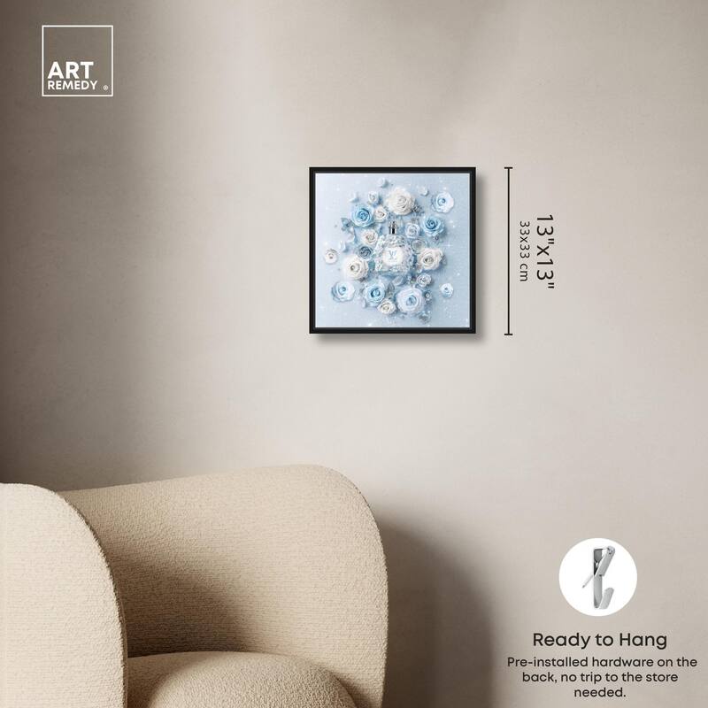 Sparkling Floral Perfume Canvas by Art Remedy