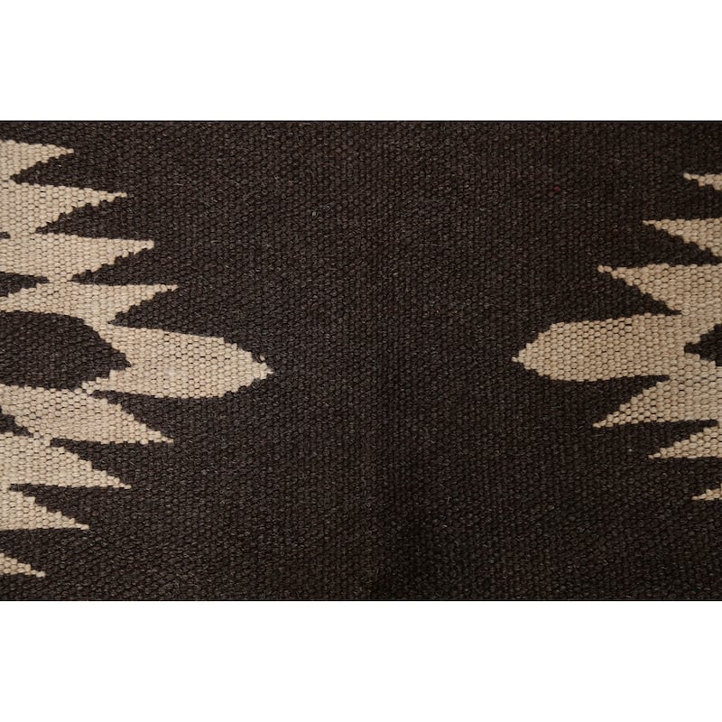 Natural Dye Kilim Tribal Geometric Oriental Wool Area Rug Flat-weave - 4'7" x 7'3"