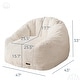 preview thumbnail 3 of 55, Giant Bean Bag Chair,Shell-Shaped Oversized Bean Bag Chair with Fille