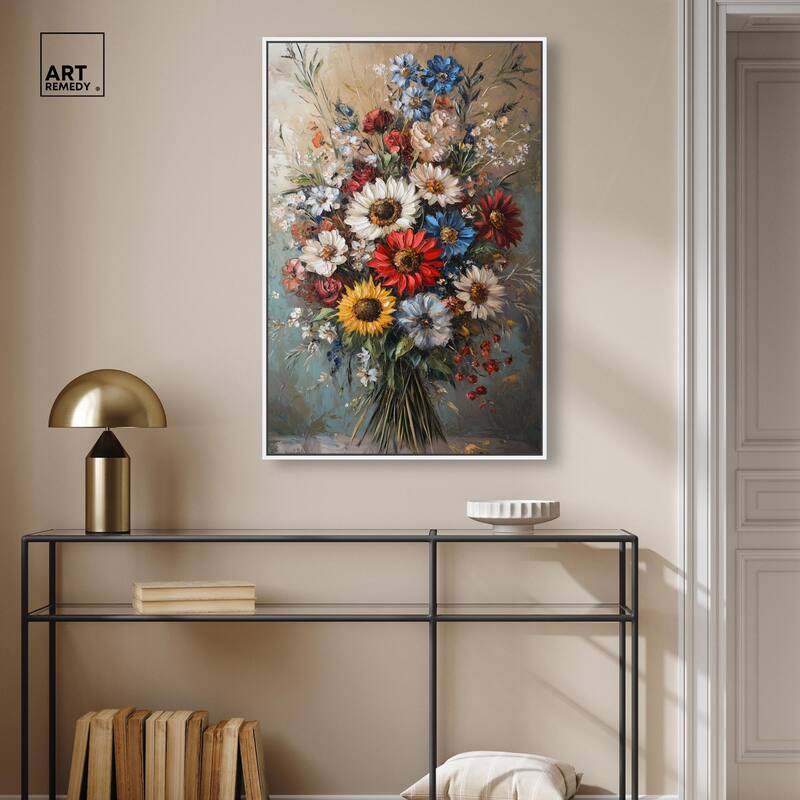 Symphony of Flowers I Canvas by Art Remedy