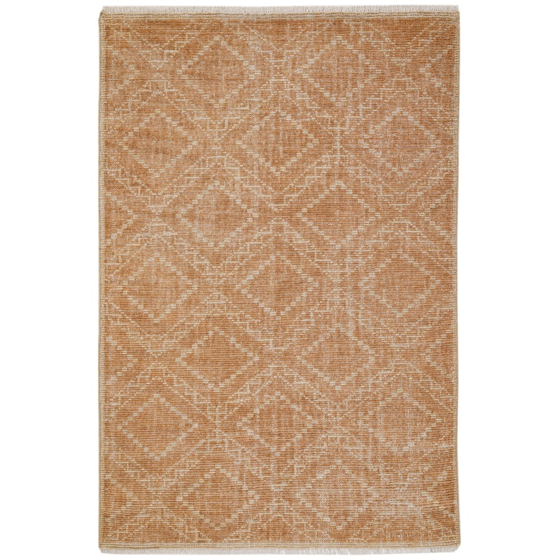 Terra by Obeetee Sienna Marie Terracotta Rug - Straw Stripe - 5' x 8'