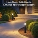 preview thumbnail 2 of 6, 5CCT Low Voltage LED Bollard Pathway Lights, Modern Outdoor Landscape Lights, Oil Rubbed Bronze - 4 Pack