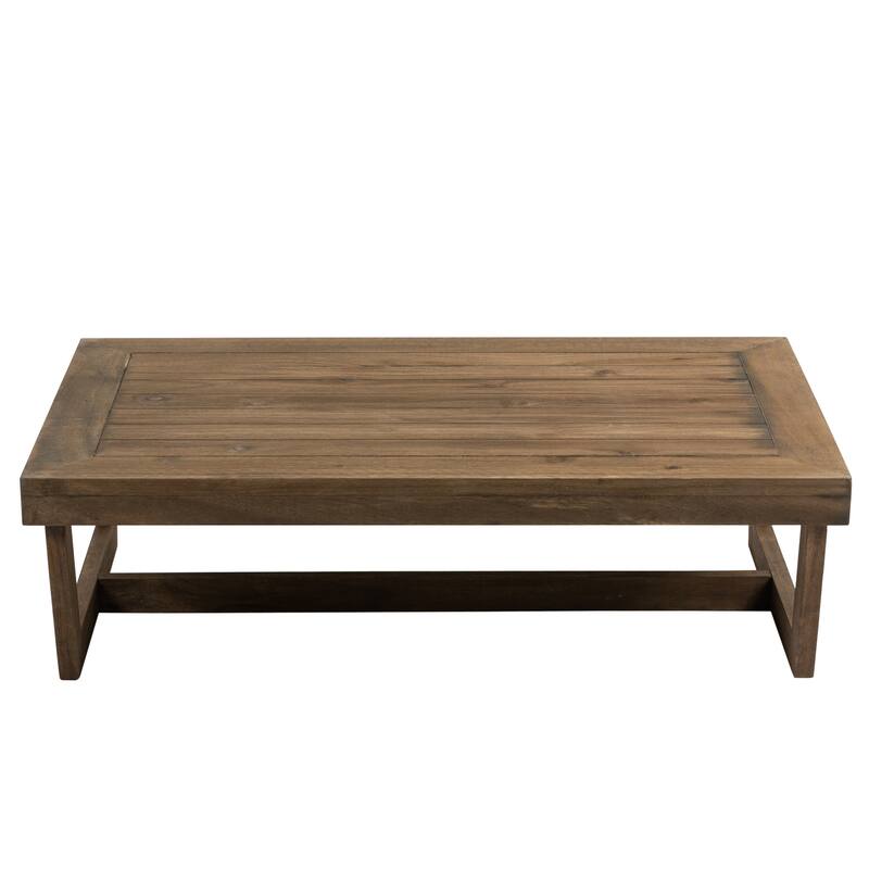 Rectangular Teak Outdoor Coffee Table for Patio