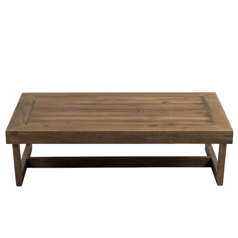Sectional Wood Furniture 2 Seat Armless Patio Sofa