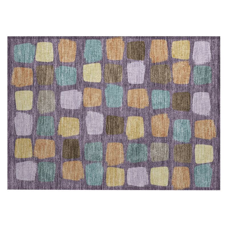 Machine Washable Indoor/ Outdoor Casual Hoppy Chantille Rug