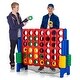 preview thumbnail 1 of 9, Costway 4-to-Score Giant Game Set 4-in-a-Row Connect Game W/Net - See Details Red, Blue - See Details - Teens