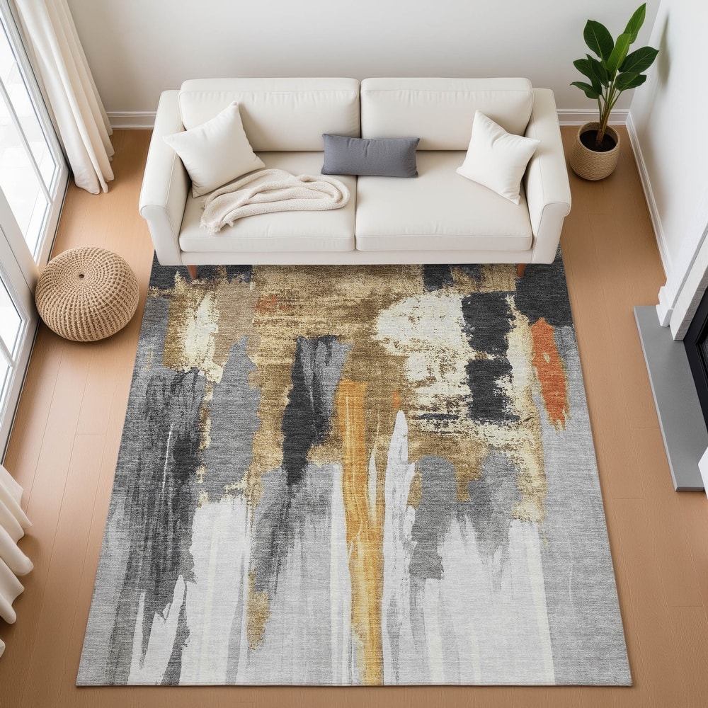 Premium Washable Super Soft Abstract Glam Mayfield Rug