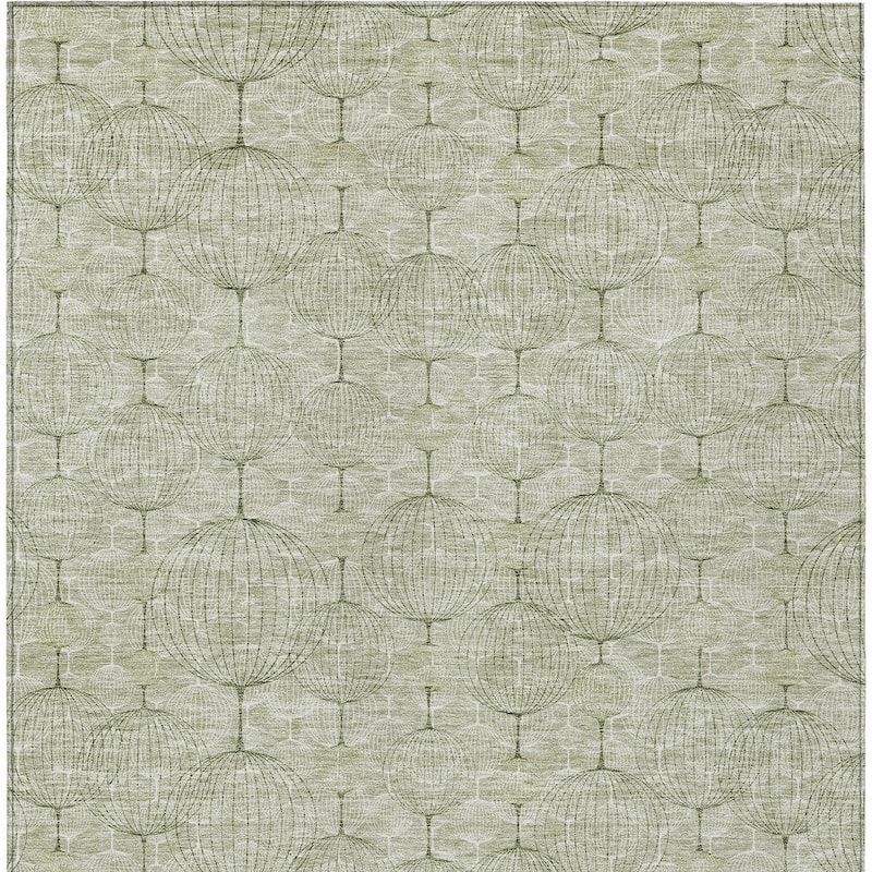 HomeRoots Geometric Transitional Rectangle Outdoor Rug
