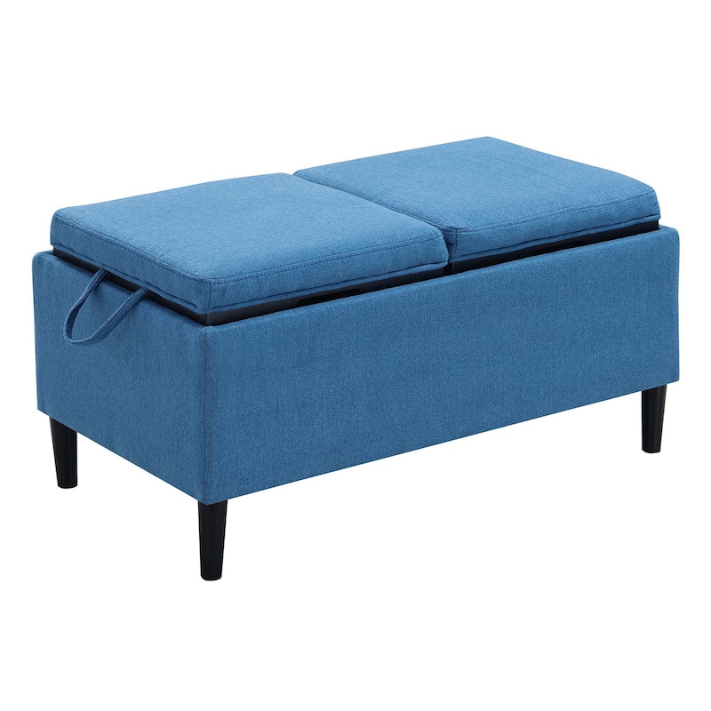 Convenience Concepts Designs4Comfort Magnolia Storage Ottoman with Reversible Trays