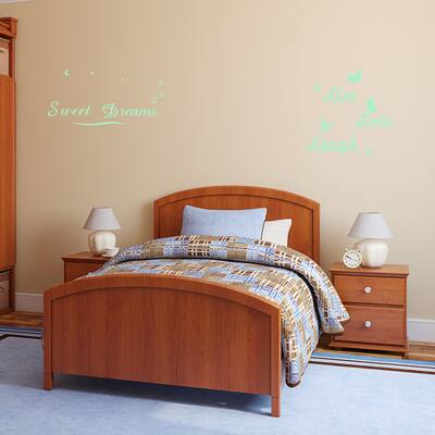 Walplus Glow In The Dark Wall Stickers Live Love Laugh Sweet Dreams