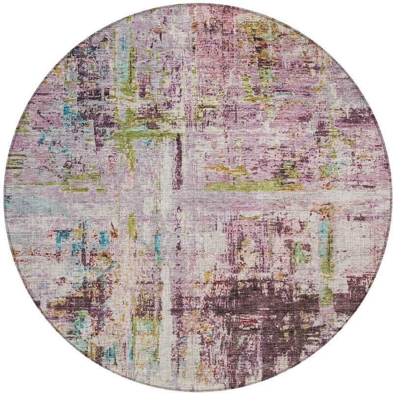 HomeRoots Abstract Transitional Rectangle Outdoor Rug