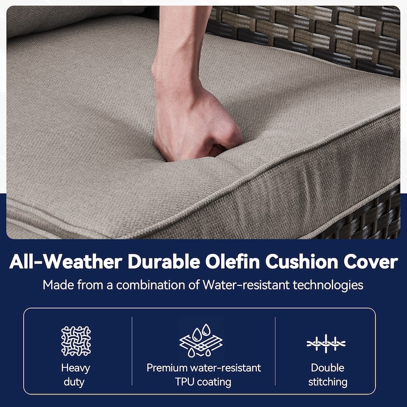 Outdoor Deep Seat Cushions Set for Patio