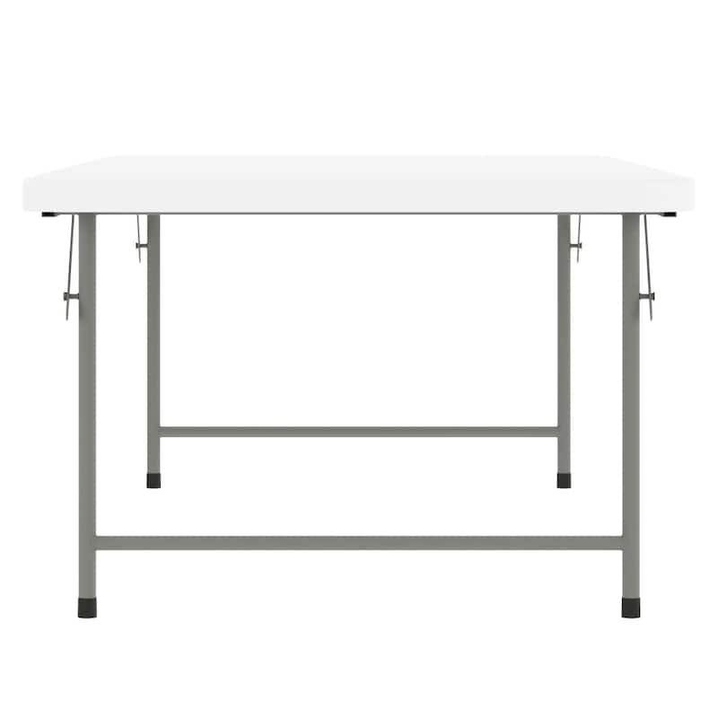 4.93-Foot Kid's Plastic Folding Activity Table - Play Table - 59.25"D x 29"W x 19"H