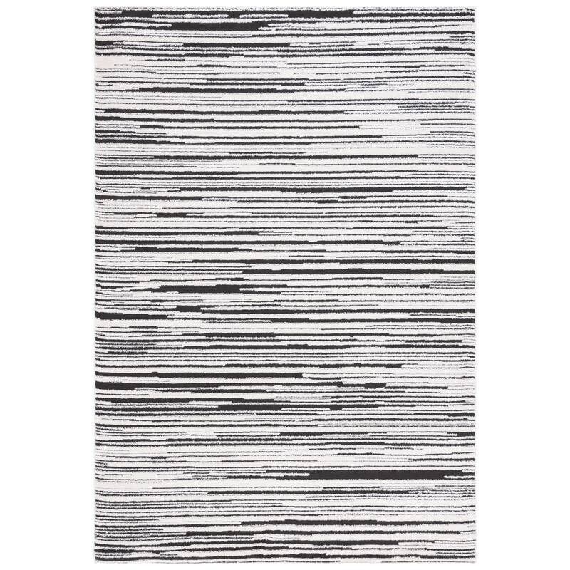 SAFAVIEH Melody Samire Stripe Rug - 5'3" x 7'6" - Ivory/Black