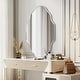 preview thumbnail 37 of 38, Irregular Accent Mirror Scalloped Wall Mirror