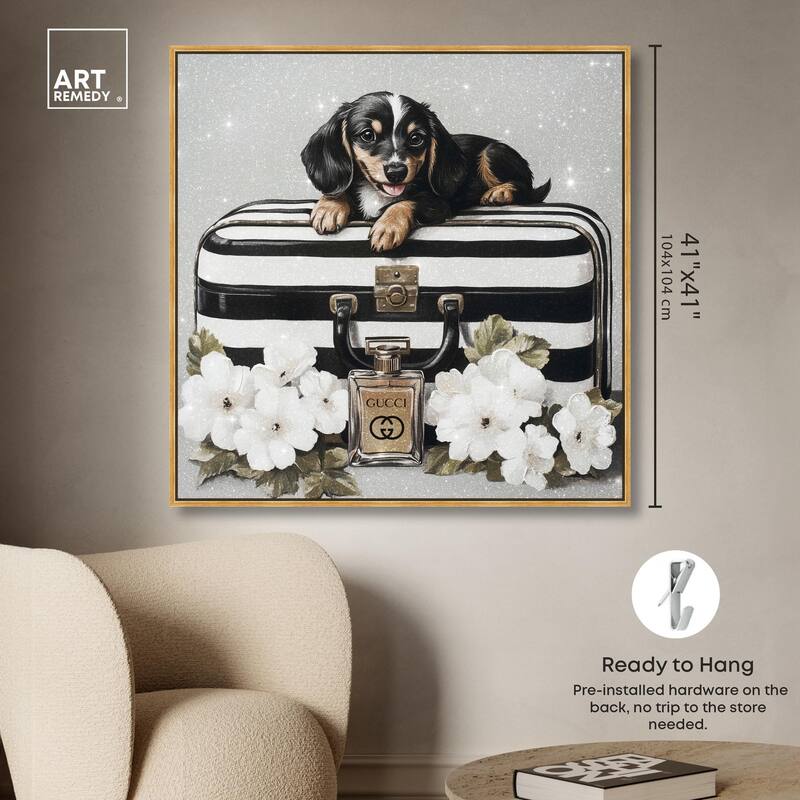 Doxxie Luggage Flowers Canvas by Art Remedy