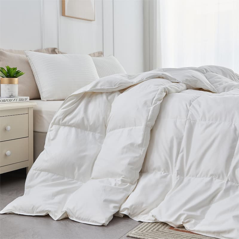 Year-round Medium Weight White Goose Down Duvet Comforter Insert