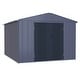 preview thumbnail 16 of 44, VEIKOUS Outdoor Metal Storage Shed with Lockable Door and Air Vents for Garden