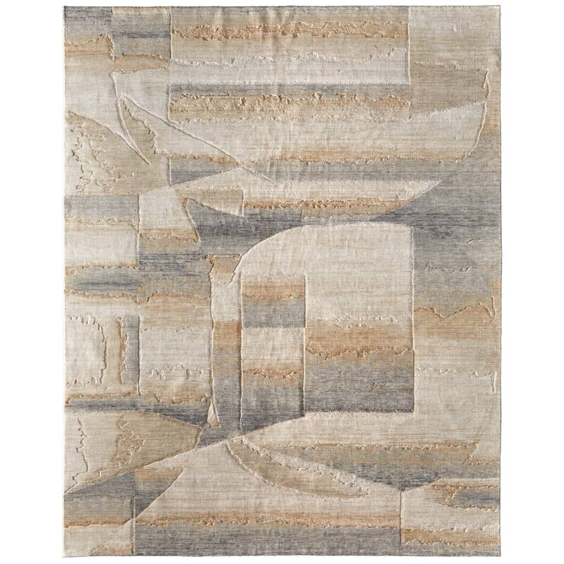 Grand Bazaar Hartman Machine Made Abstract Modern Area Rug
