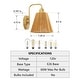 preview thumbnail 8 of 14, Hand-Woven Brass Brown Paper Rope 1-Light Wall Sconce