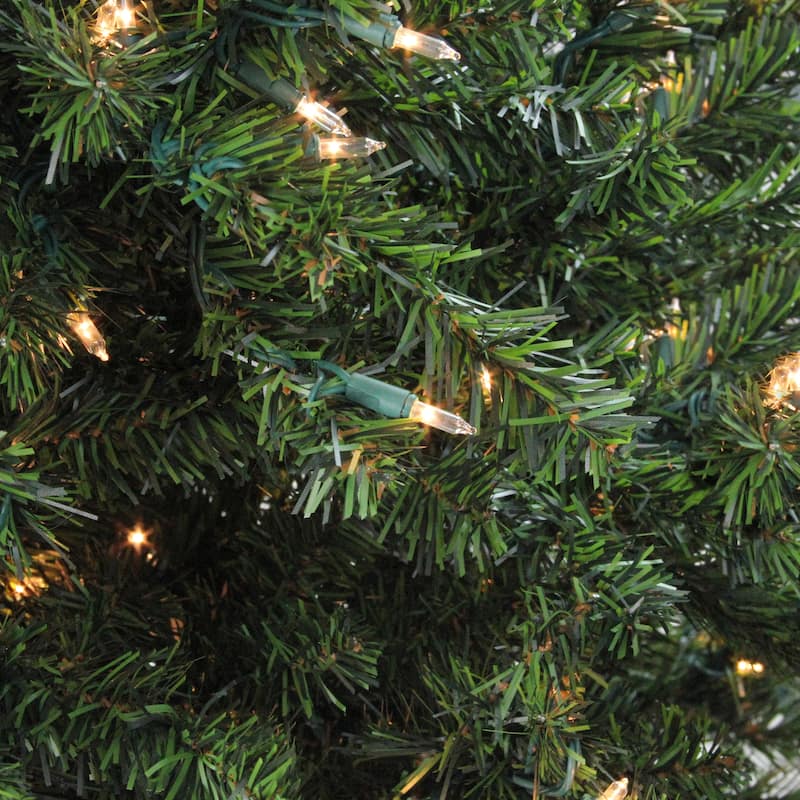 2' Pre-Lit Medium Canadian Pine Artificial Christmas Tree Clear Lights - 2 Foot